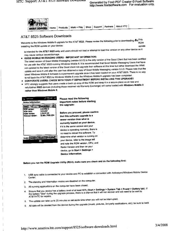 Fax page