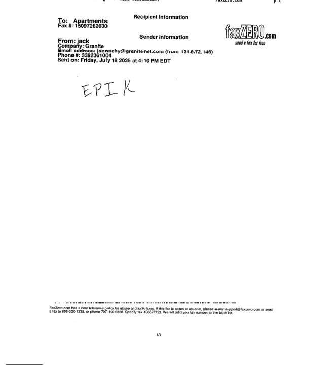 fax page