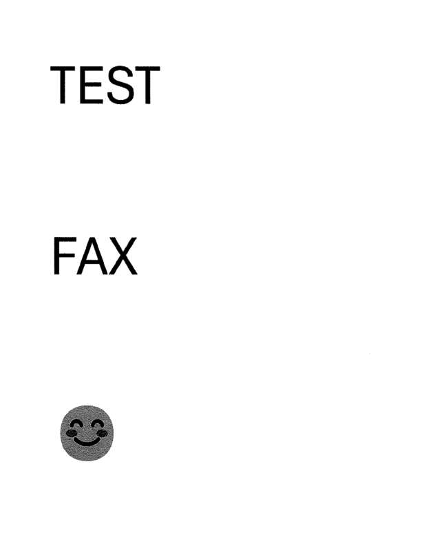 Fax page