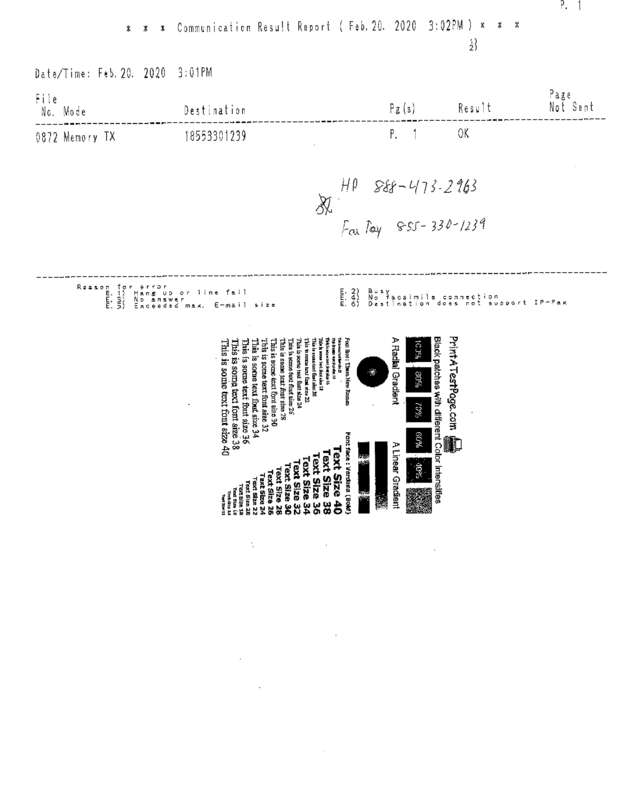 fax page