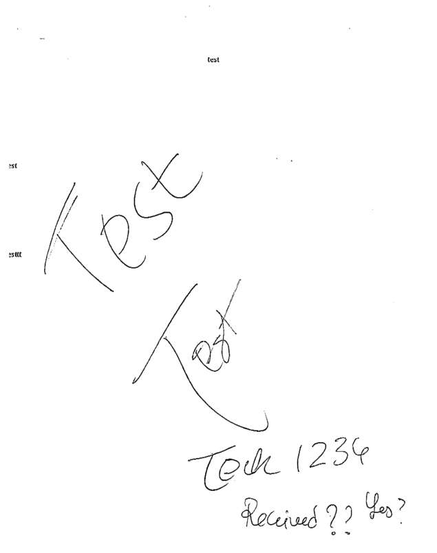Fax page