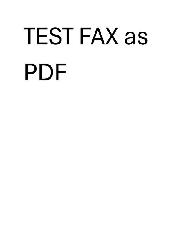 Fax page