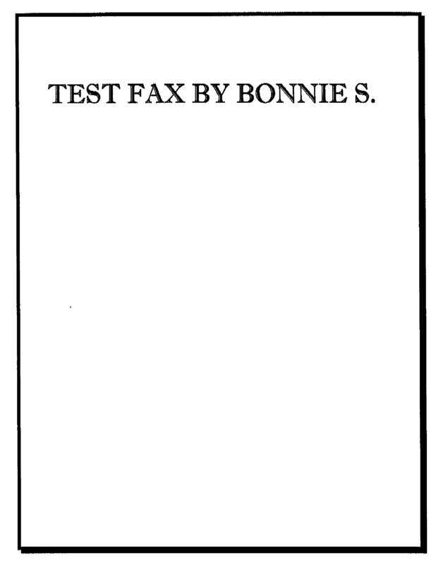 fax page