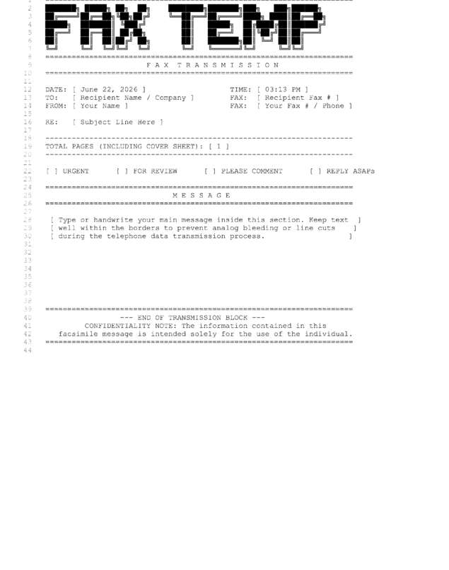 fax page