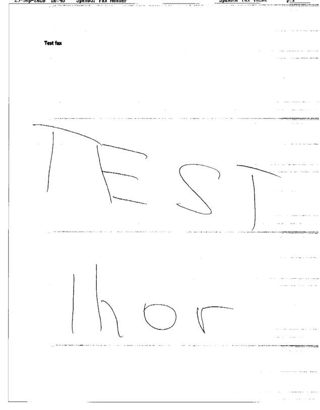 fax page