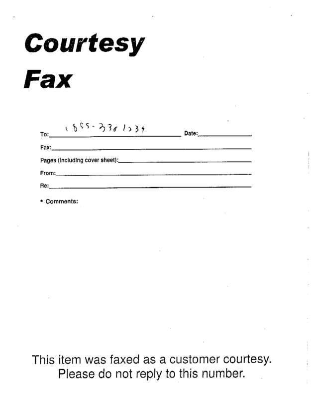 Fax page