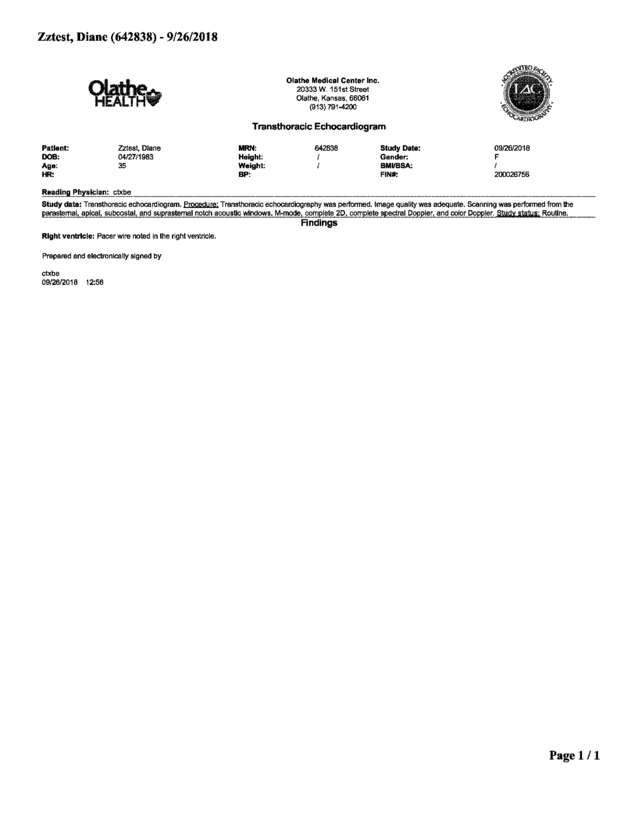 Fax page