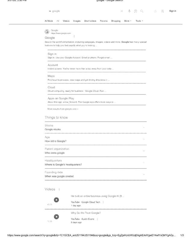 Fax page