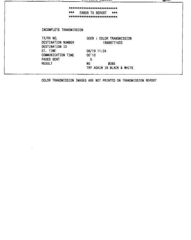Fax page