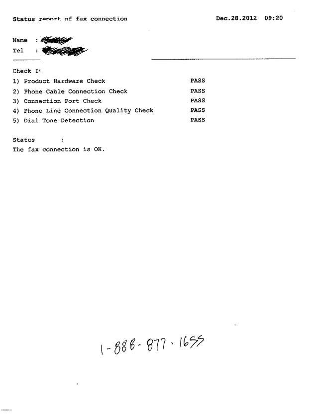 Fax page