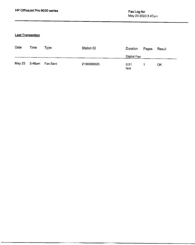 Fax page
