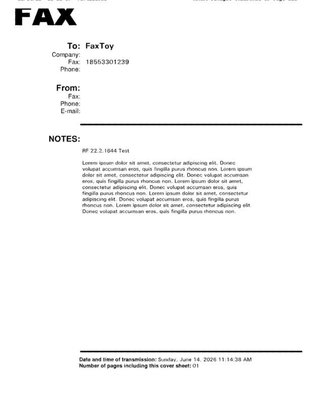 fax page