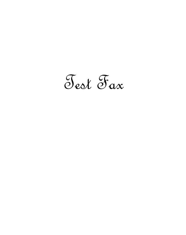 Fax page