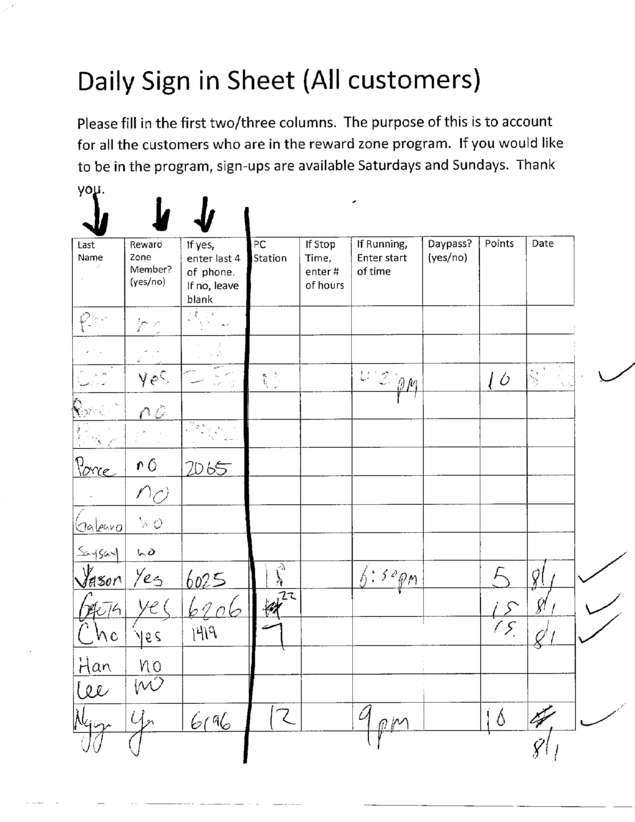 Fax page