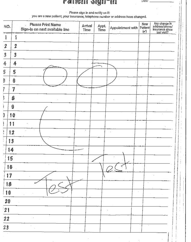 Fax page