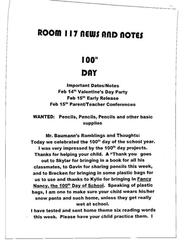 Fax page