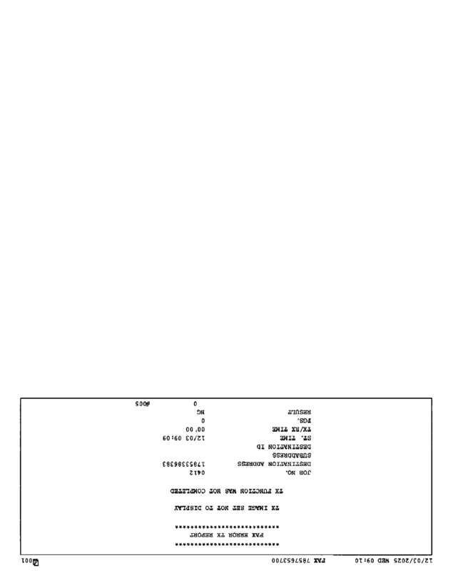 Fax page