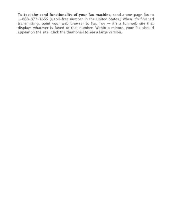 Fax page
