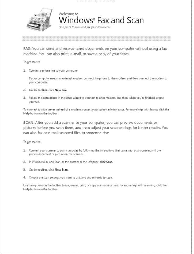 Fax page
