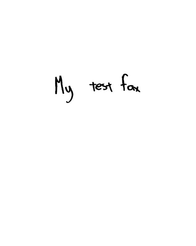 Fax page