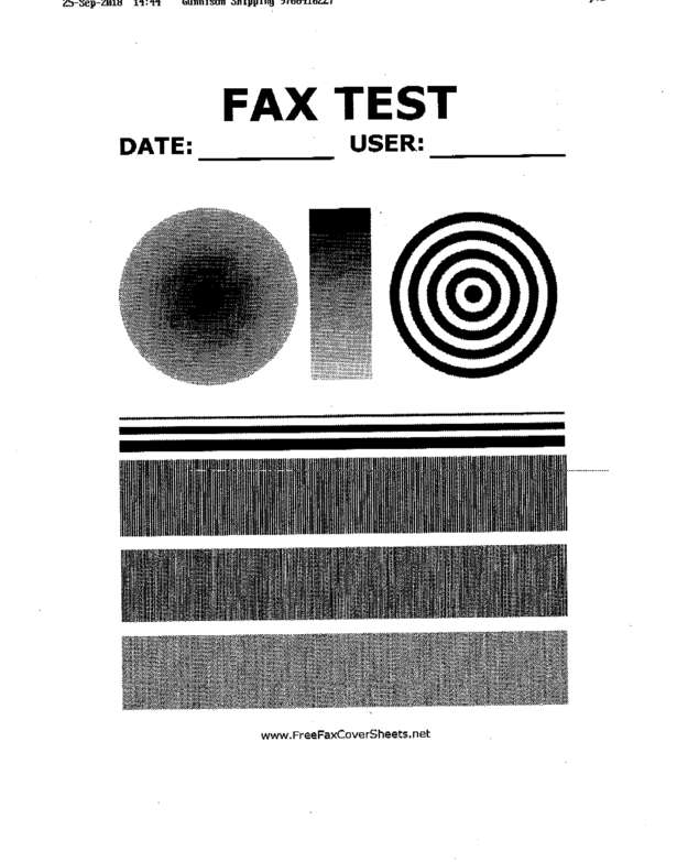 Fax page