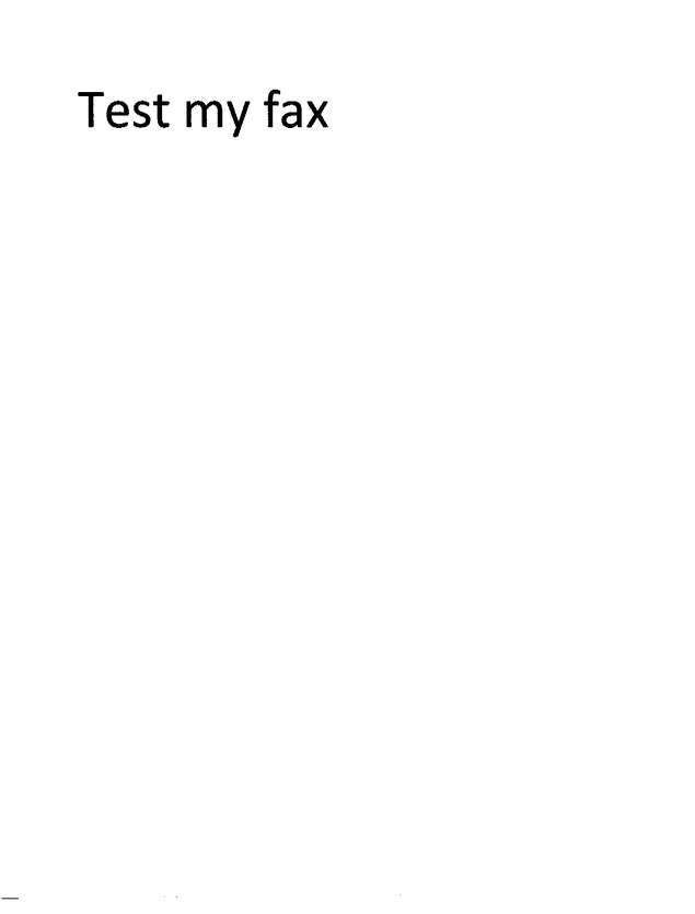 Fax page