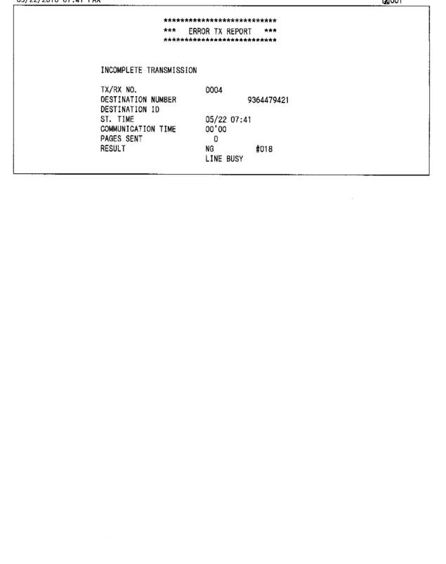 Fax page