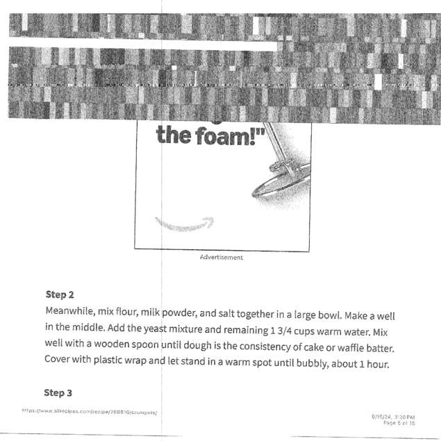 Fax page