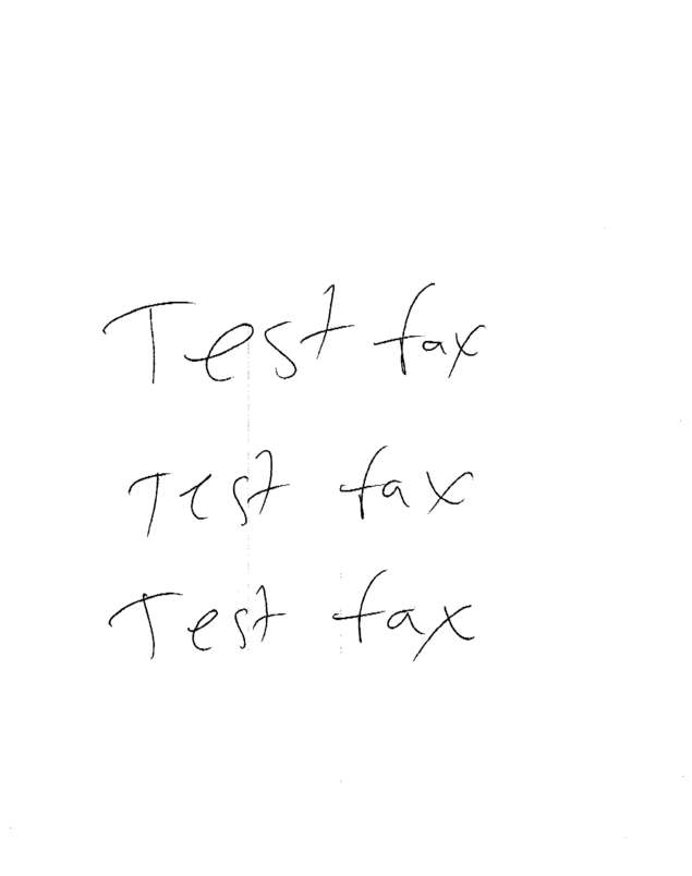 Fax page