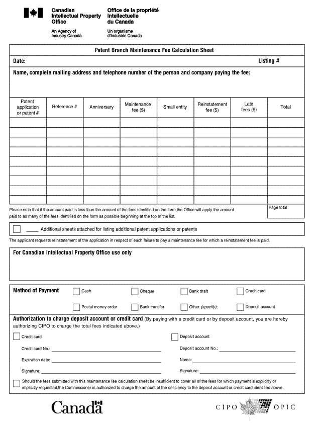Fax page