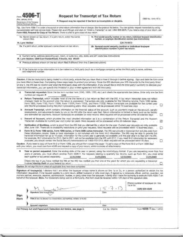 Fax page