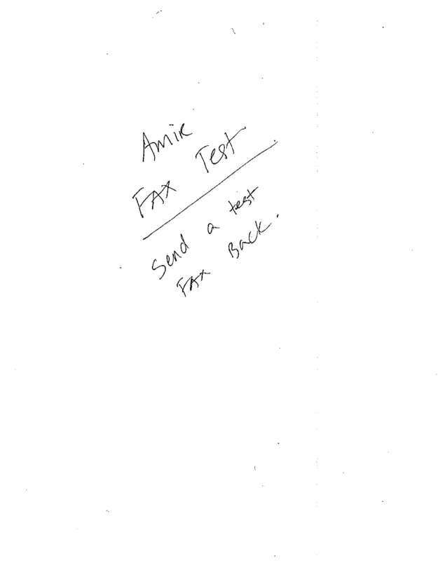 Fax page