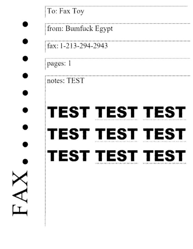 fax page