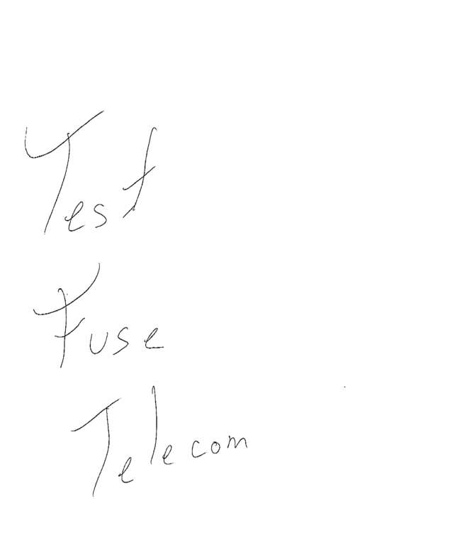 Fax page
