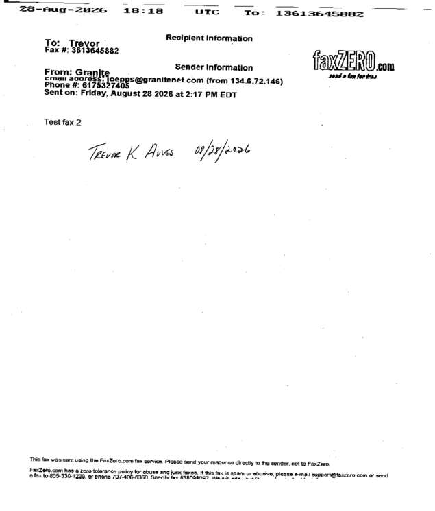 fax page