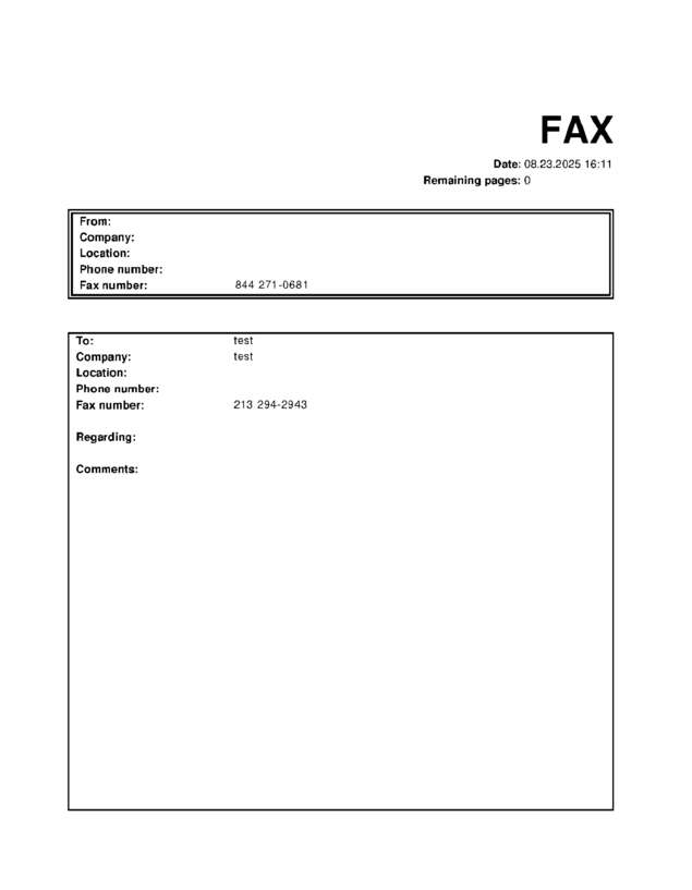 fax page