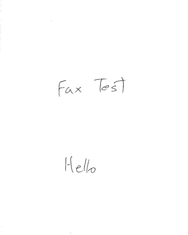 Fax page