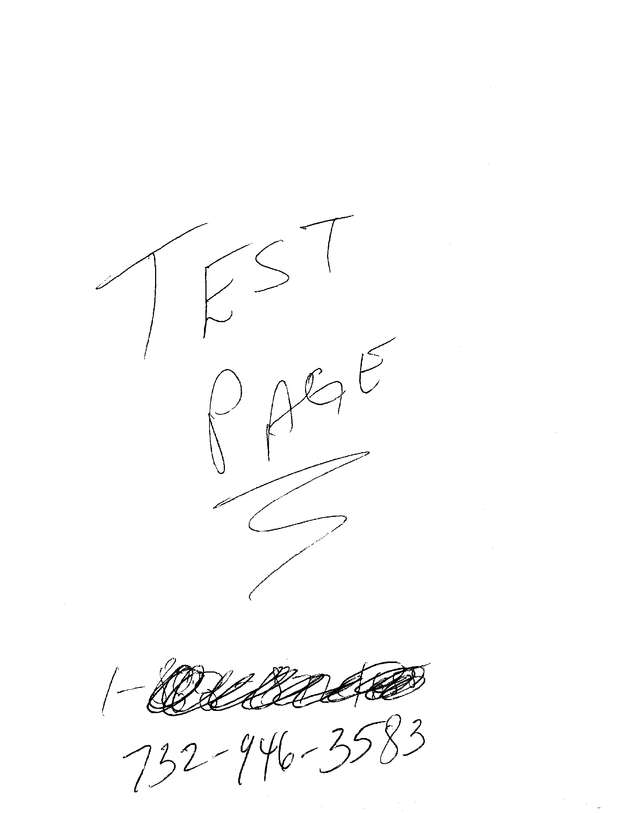 Fax page