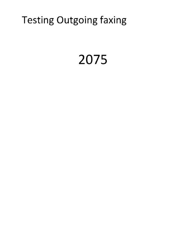 Fax page