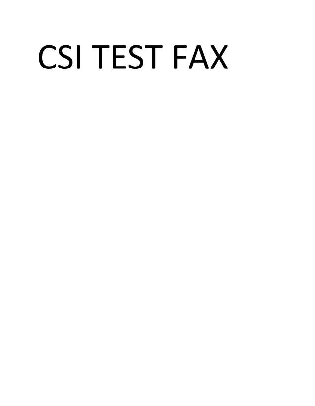Fax page