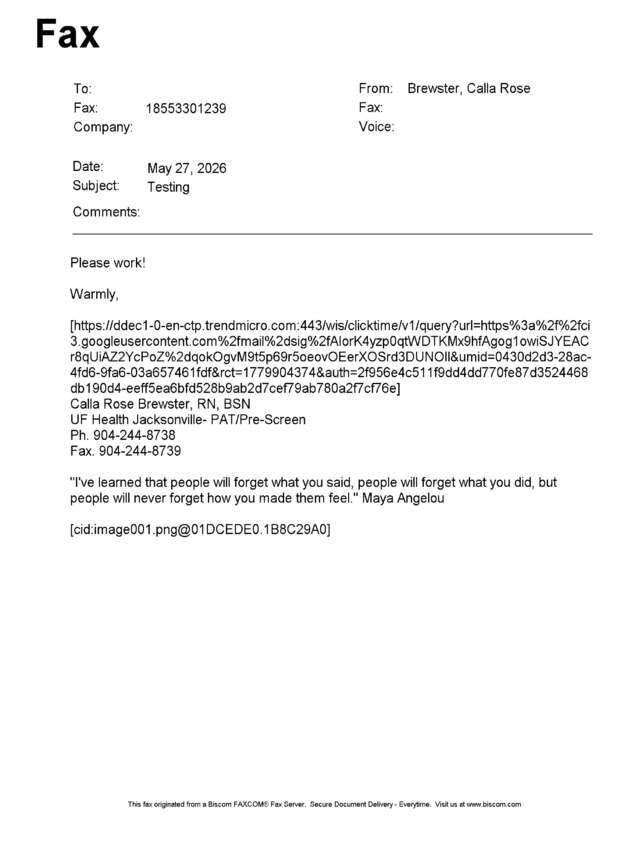 fax page