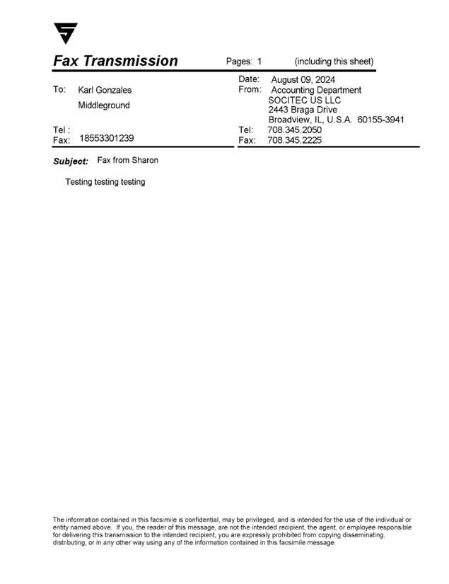 fax page