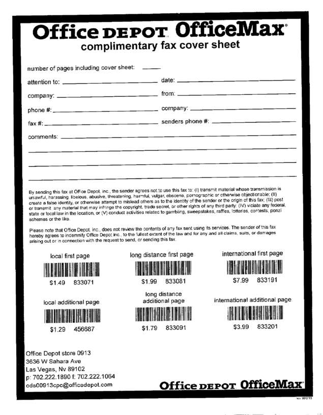 fax page