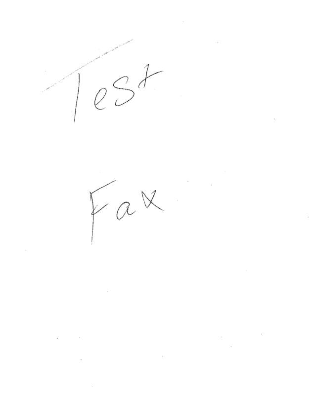Fax page