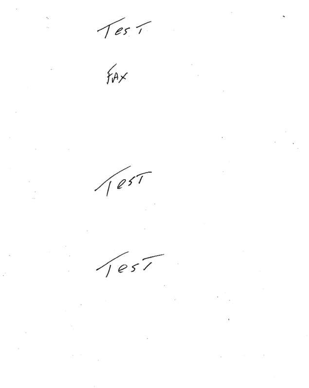 Fax page