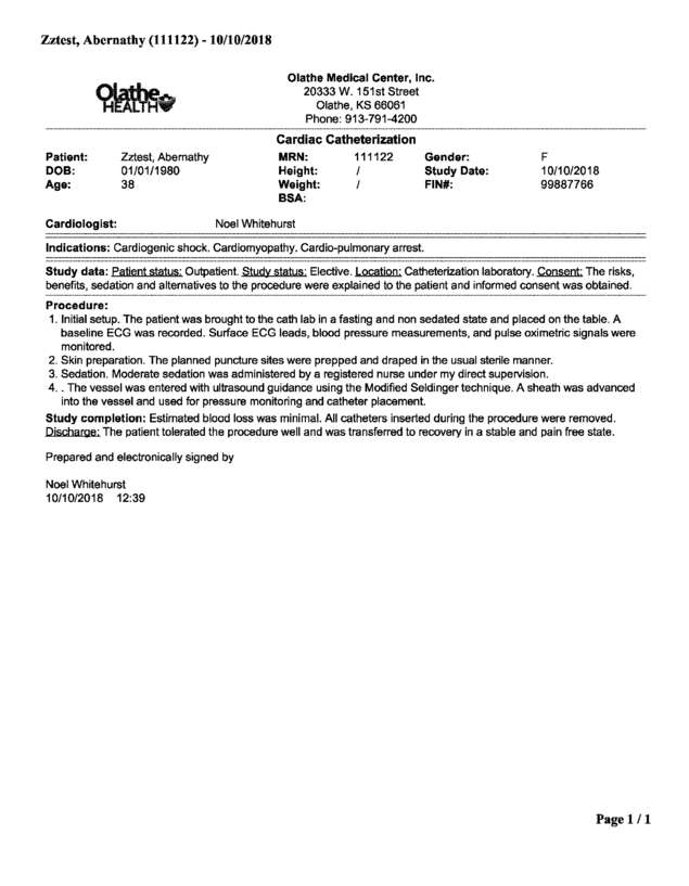 Fax page