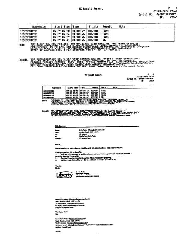 fax page
