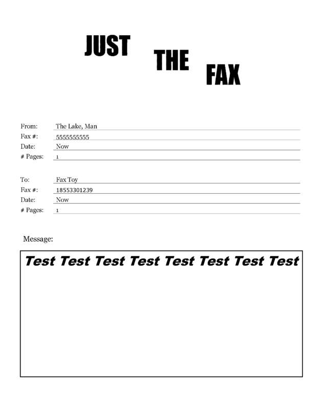 fax page