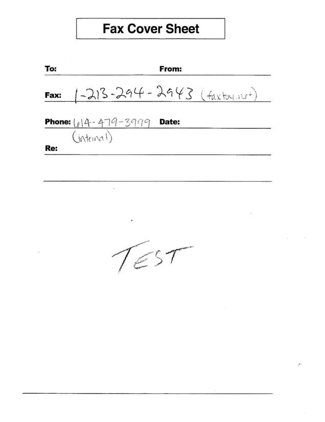 Fax page