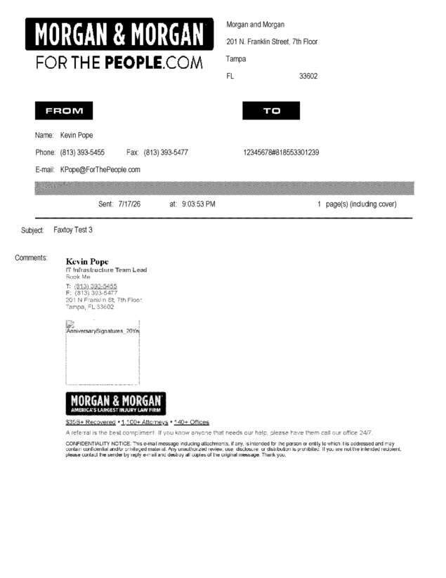 fax page